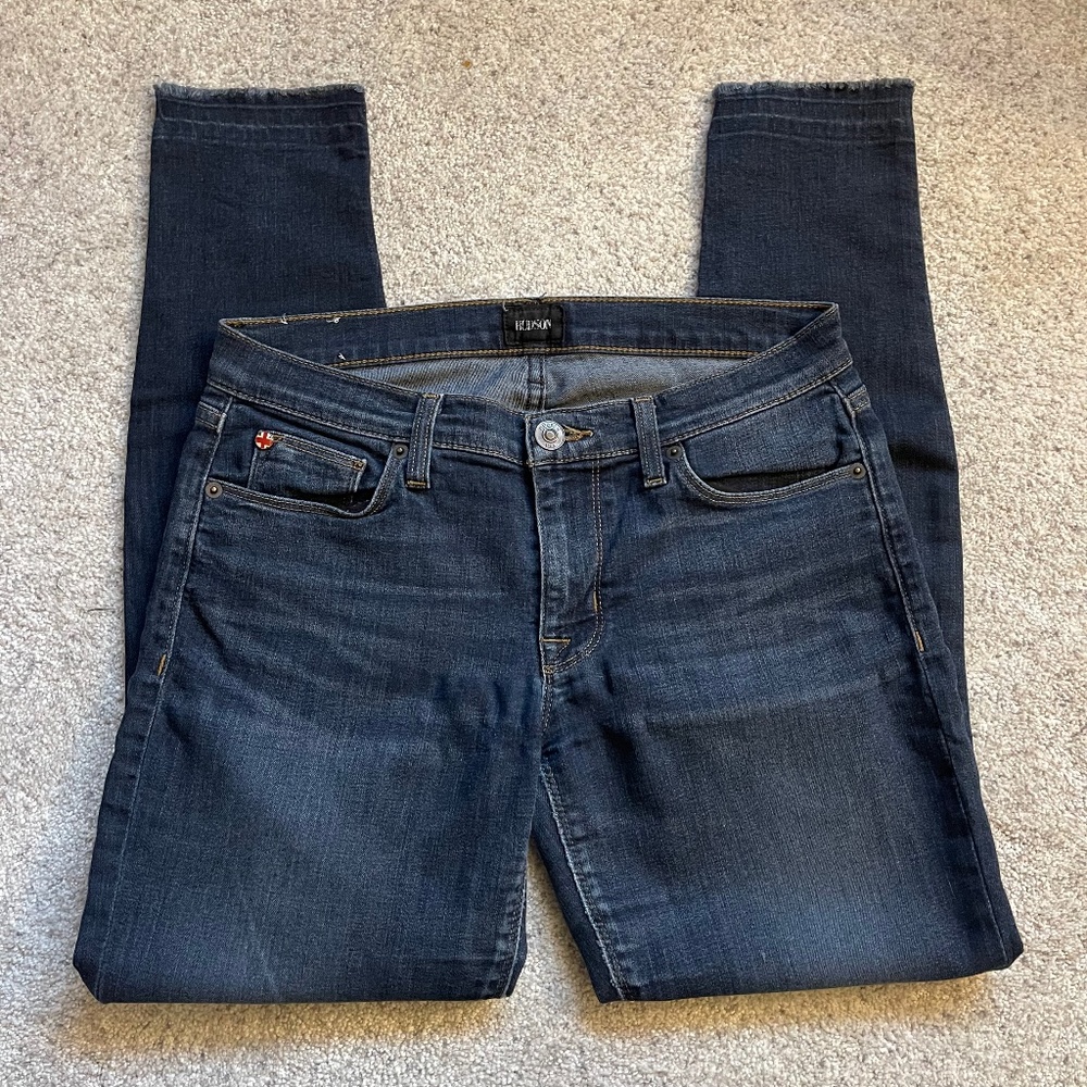 Hudson Jeans Ankle Krista Super Skinny Dark Wash size 28